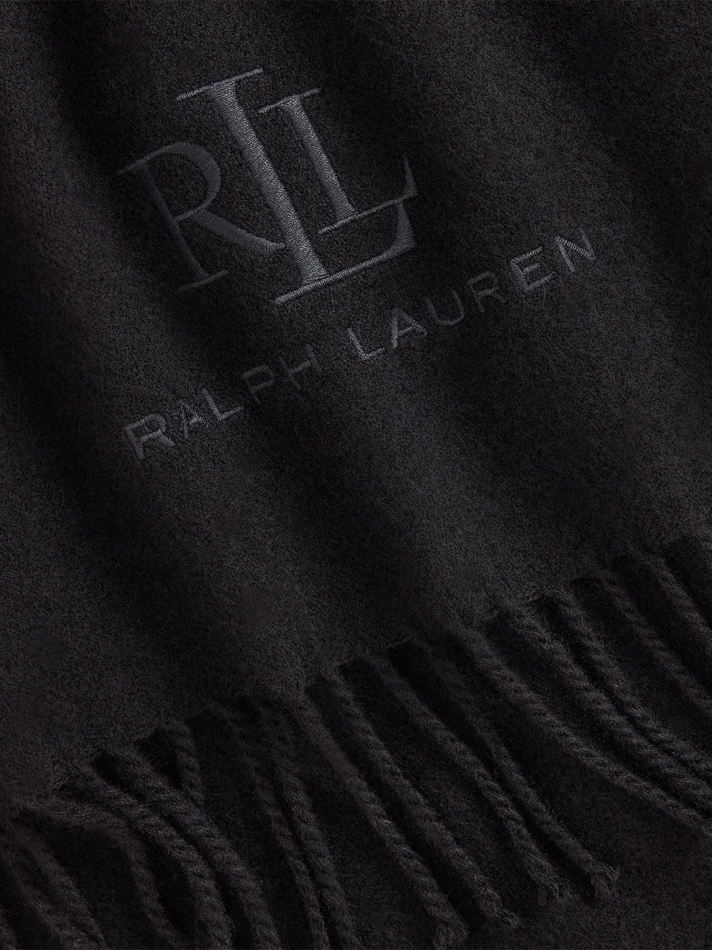 Lauren Ralph Lauren Wl Cshmr Sgn Scarf Nero