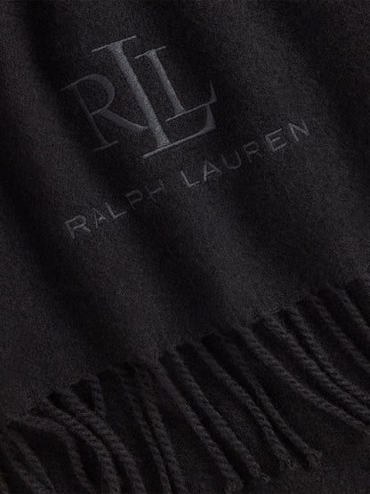 Lauren Ralph Lauren Wl Cshmr Sgn Scarf Nero