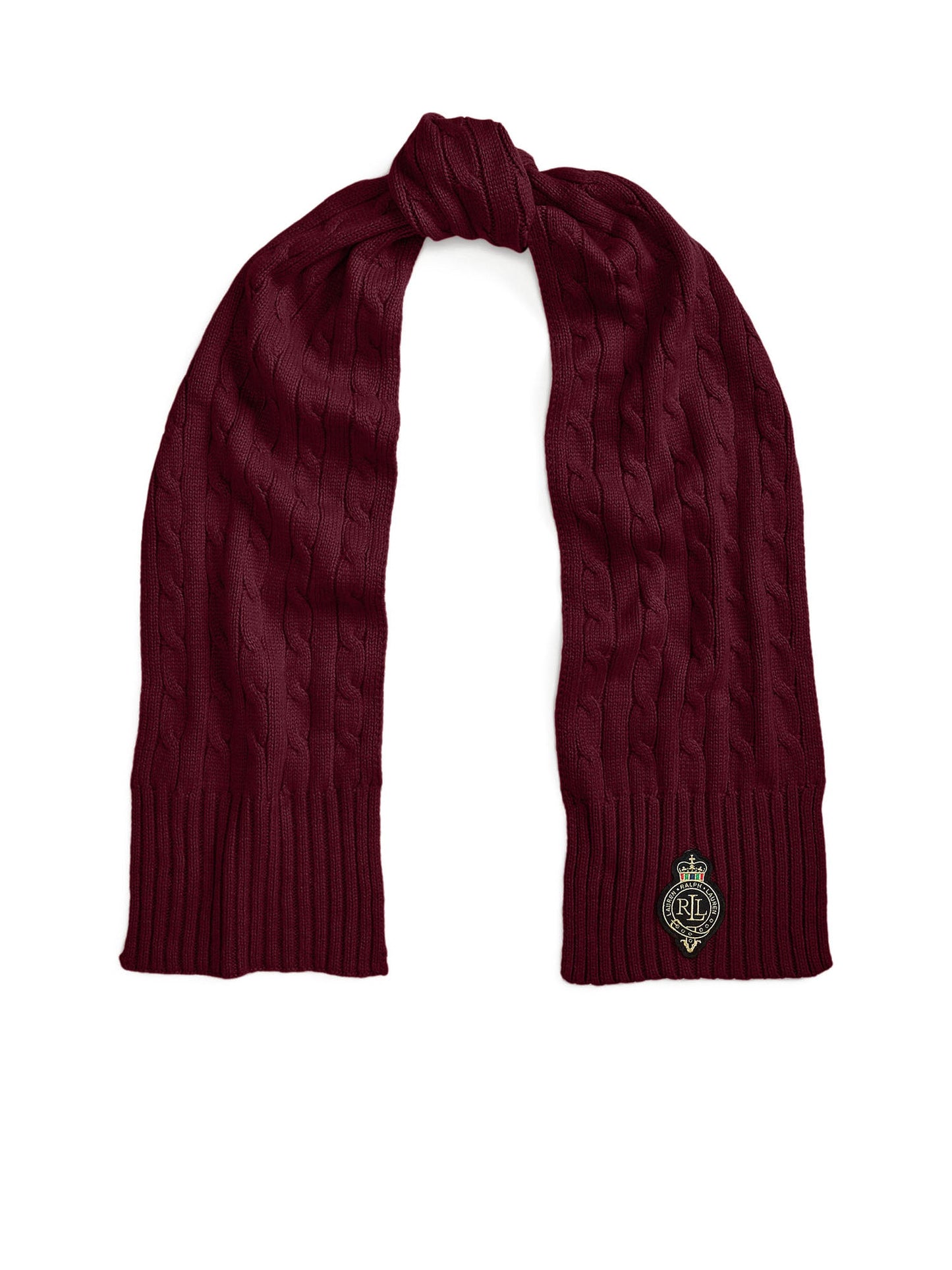 Lauren Ralph Lauren Cb Crst Sciarpa Donna Rosso