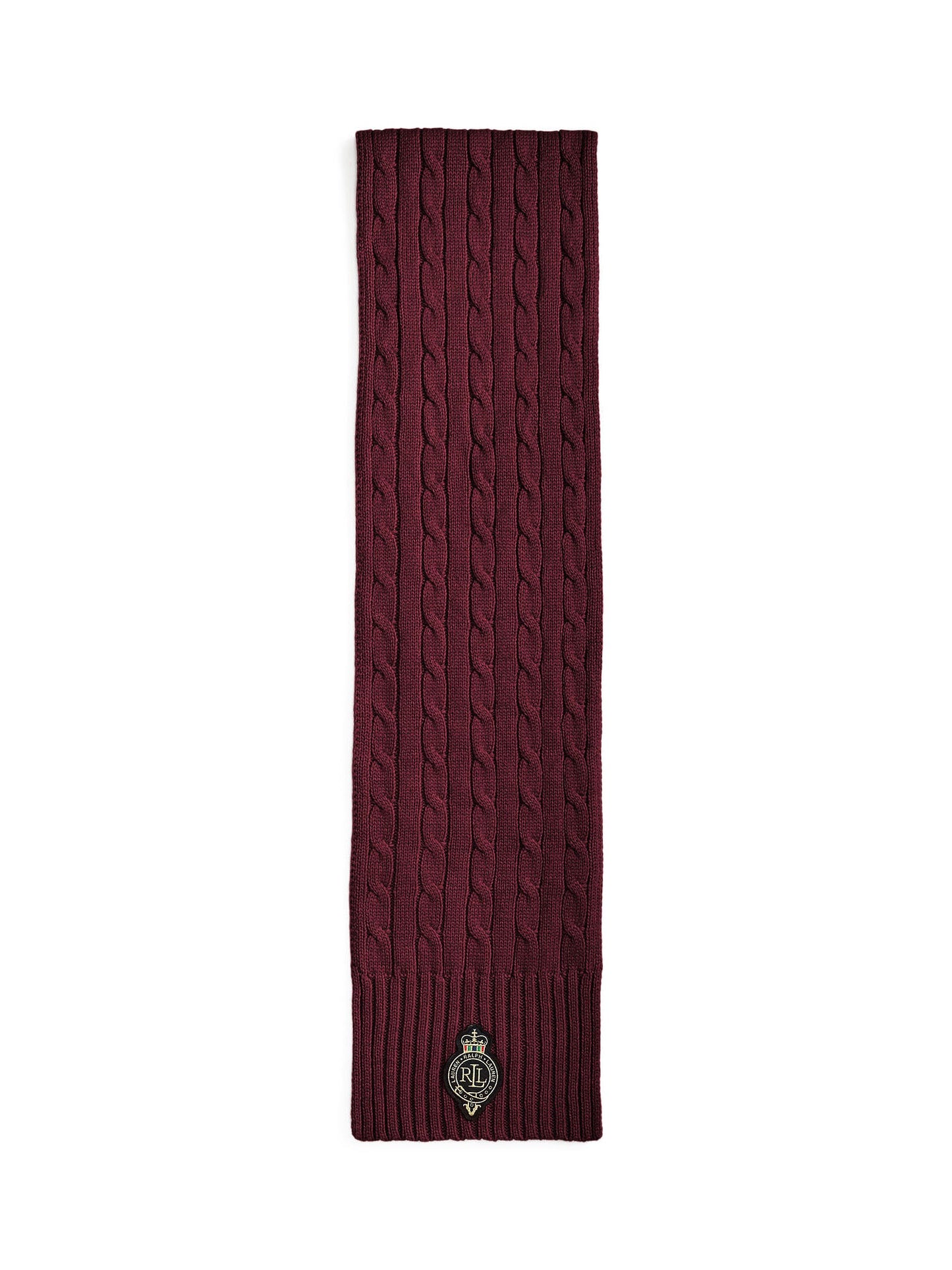 Lauren Ralph Lauren Cb Crst Sciarpa Donna Rosso