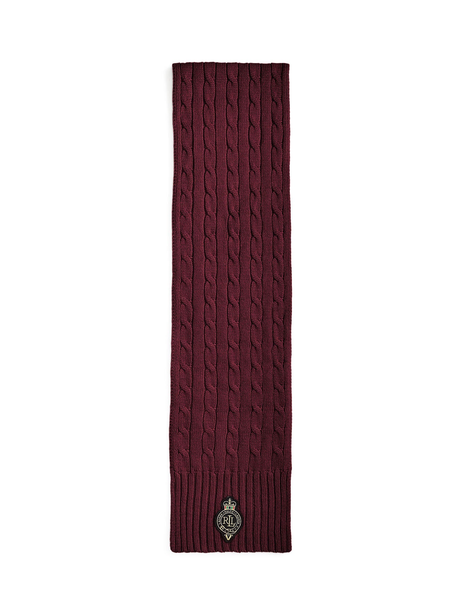 Lauren Ralph Lauren Cb Crst Sciarpa Donna Rosso