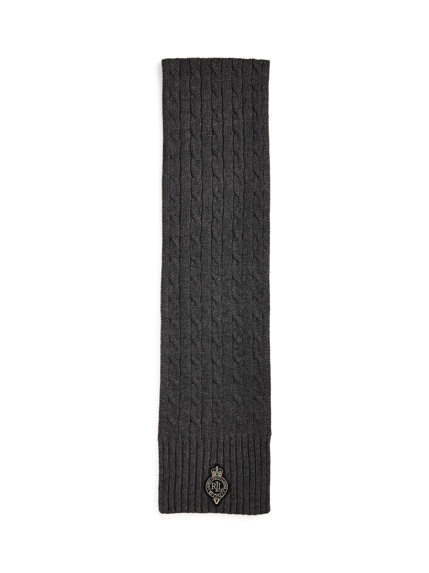 Lauren Ralph Lauren Cb Crst Sciarpa Donna Grigio