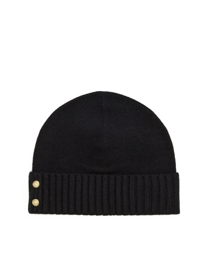 Lauren Ralph Lauren Crest Knit Hat Cappello Donna Nero
