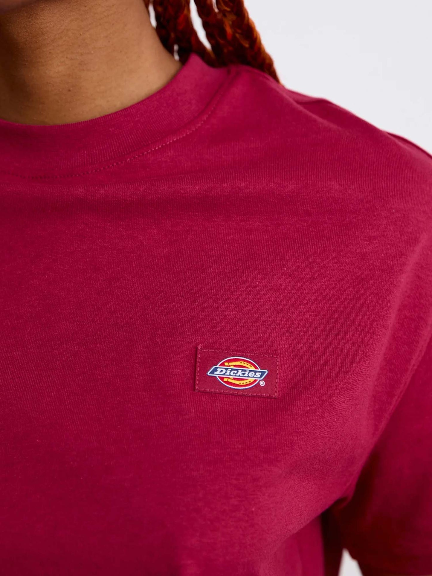 Dickies T-Shirt Oakport A Maniche Corte Rosso