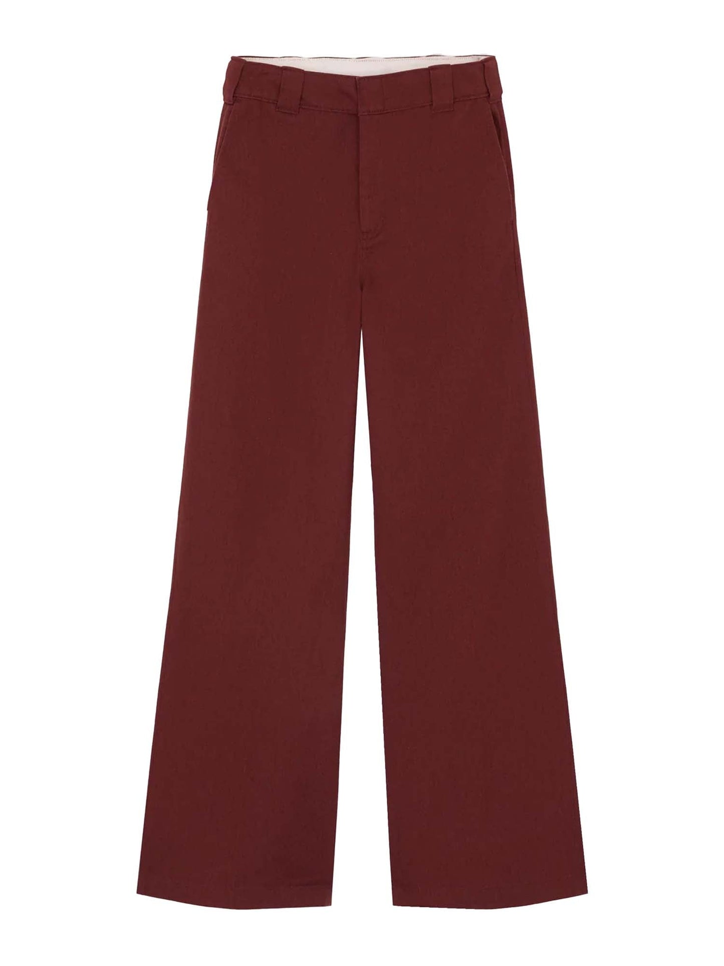 Dickies Pantaloni Wide Leg Work Donna Bordeaux