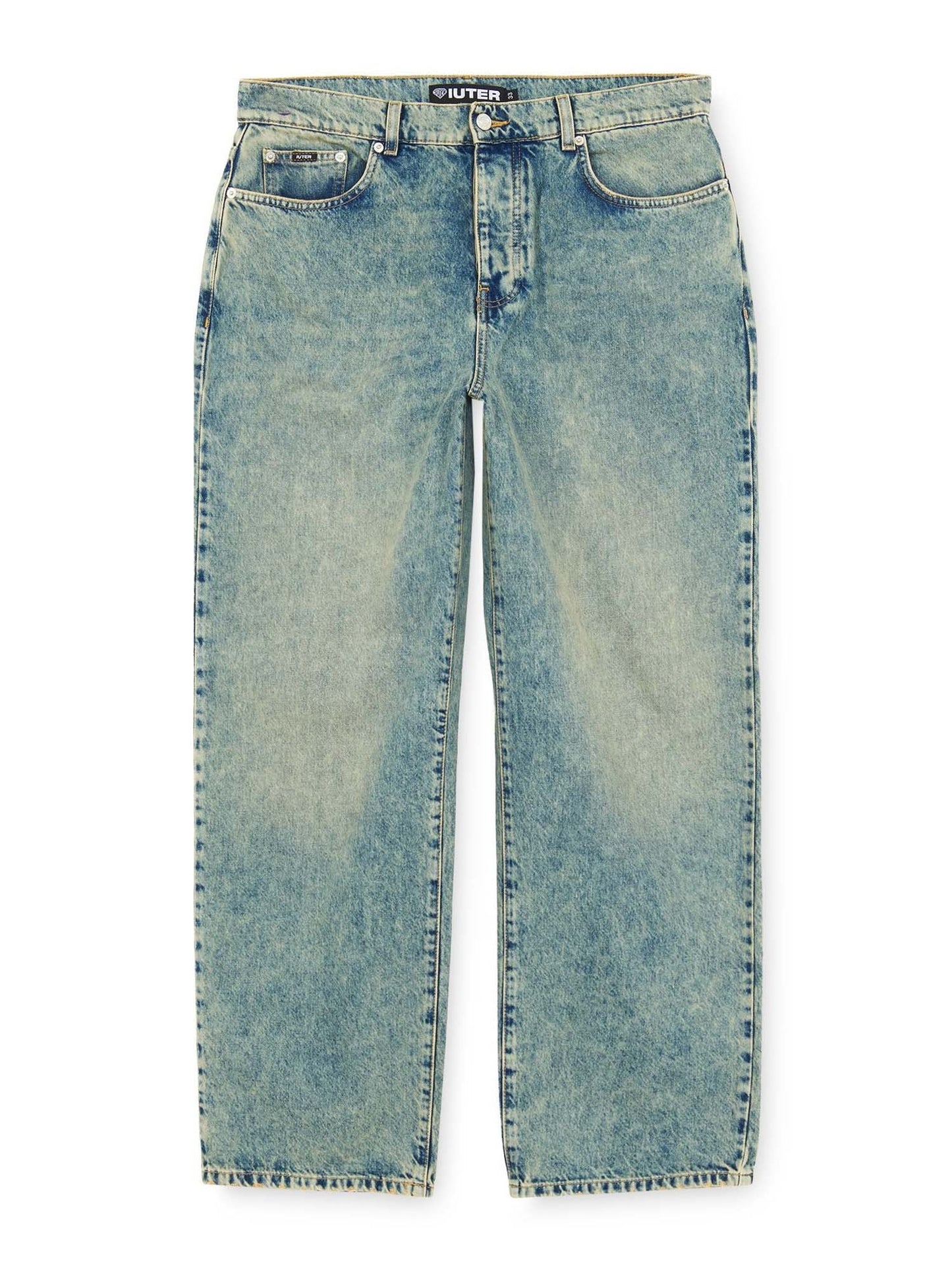 Iuter Baggy Denim Pants Azzurro