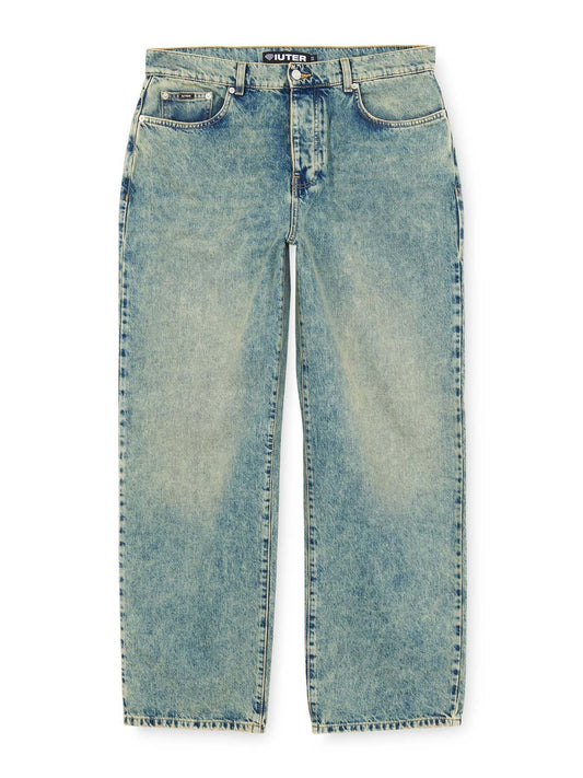 Iuter Baggy Denim Pants Azzurro