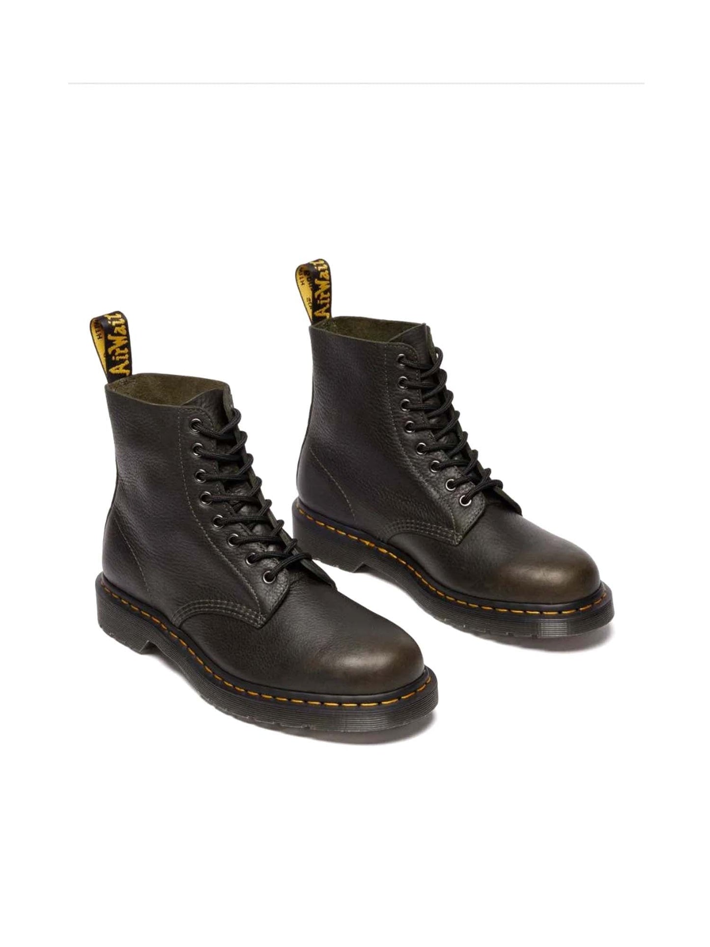 Dr. Martens Stivali stringati 1460 in pelle Ambassador Verde