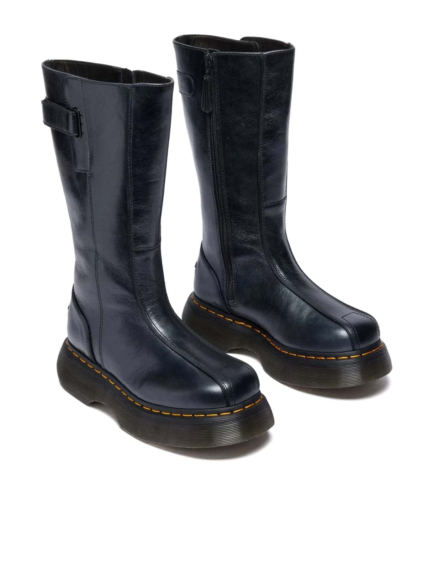 Dr. Martens Stivali Buzz Hi Eclipse In Pelle Nero