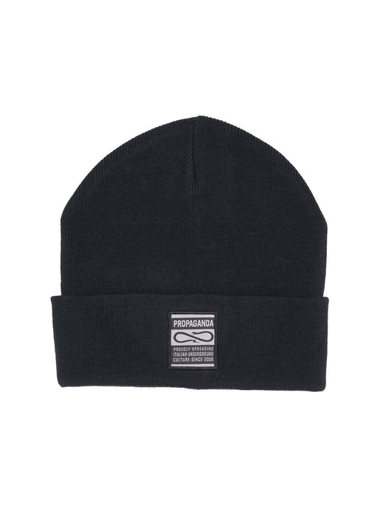 Propaganda Label Beanie Nero