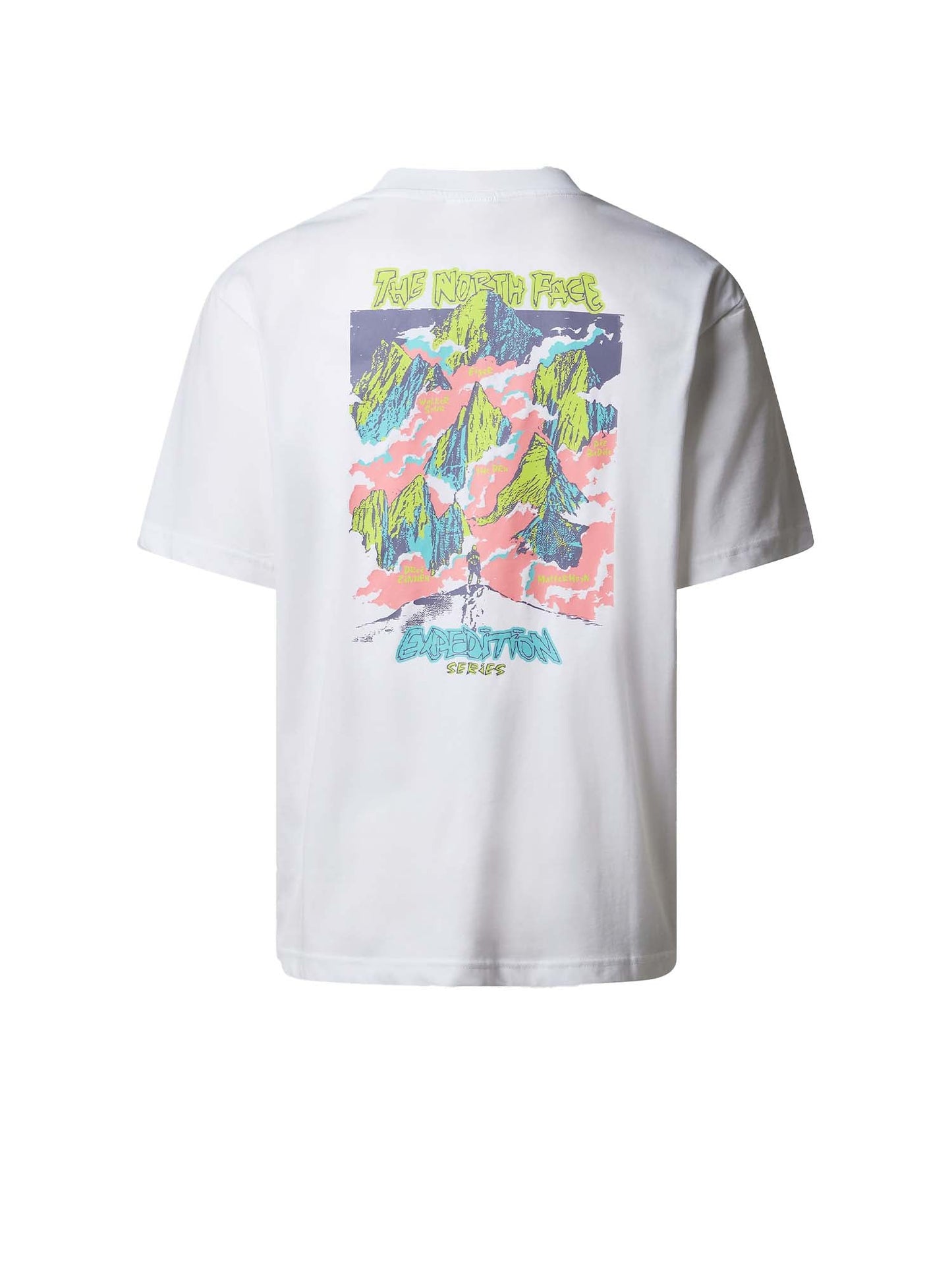 The North Face T-shirt oversize Expedition Celebration unisex Bianco