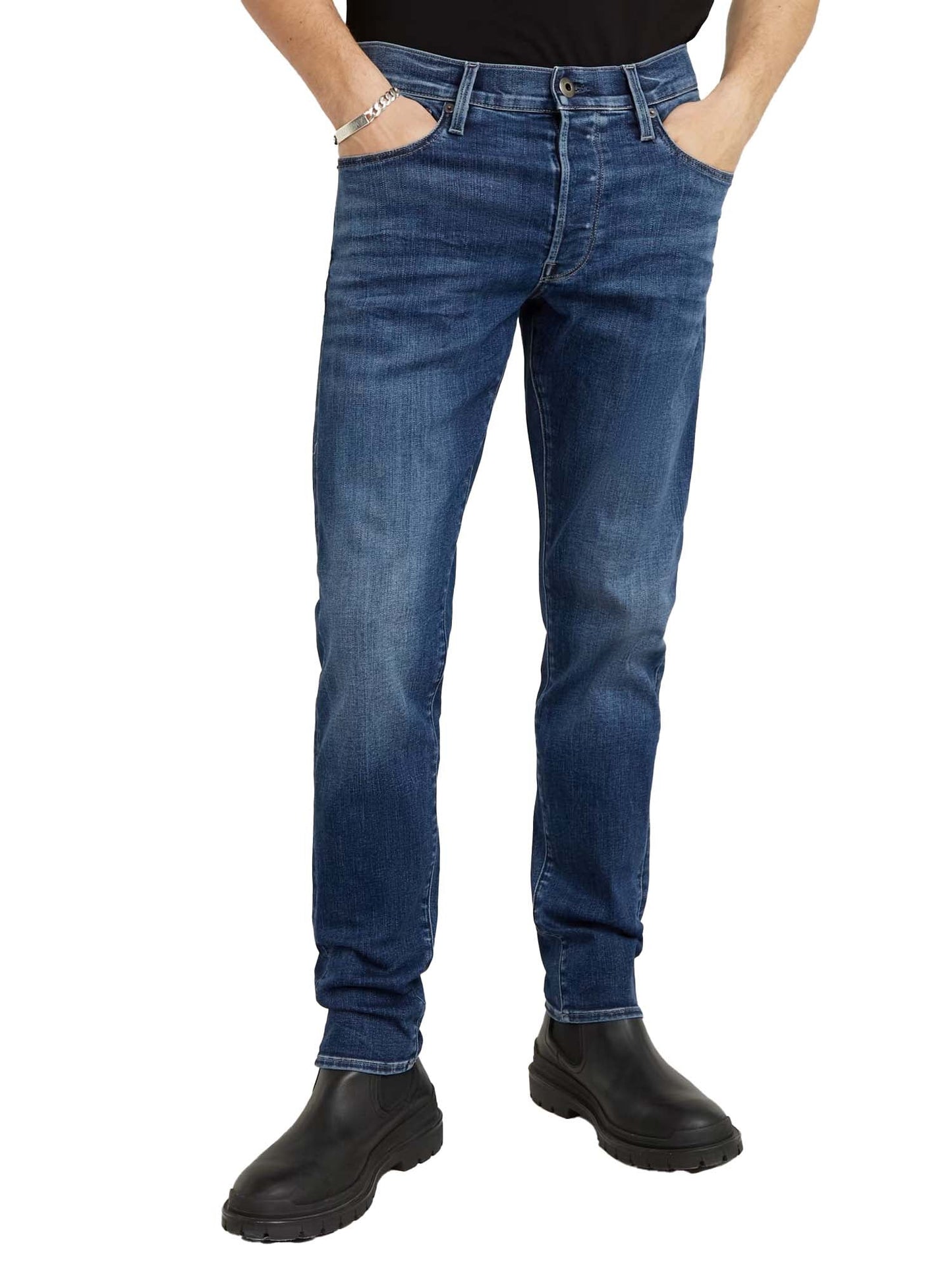 G-star 3301 Slim Jeans da uomo Azzurro