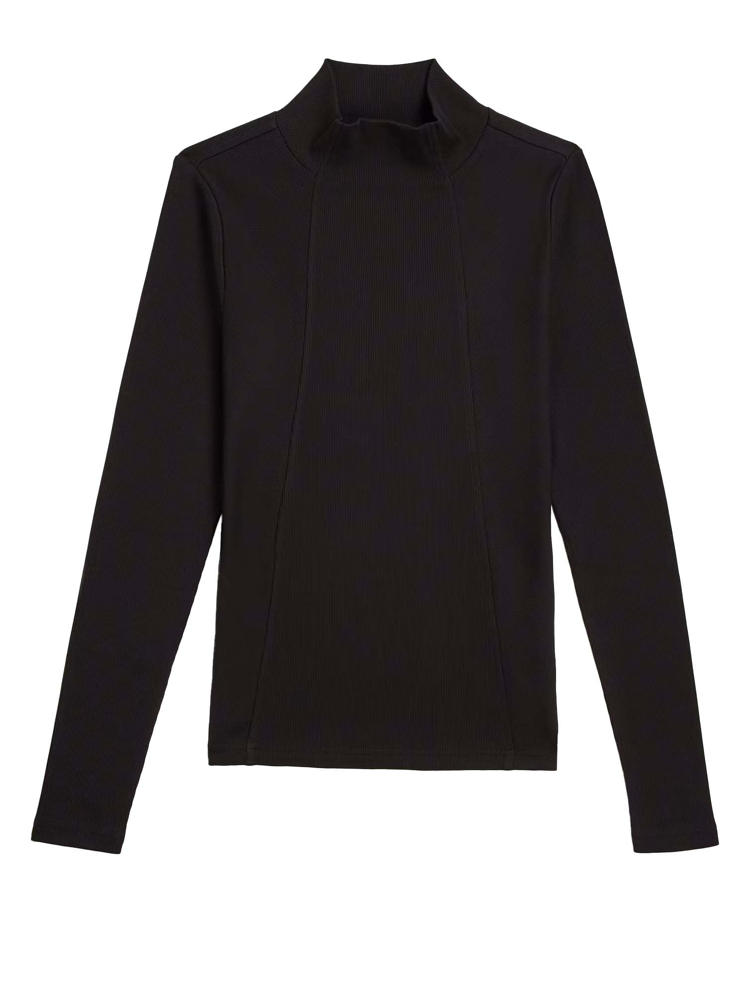 G-star A-Line Slim Rib Mock T-Shirt da donna Nero