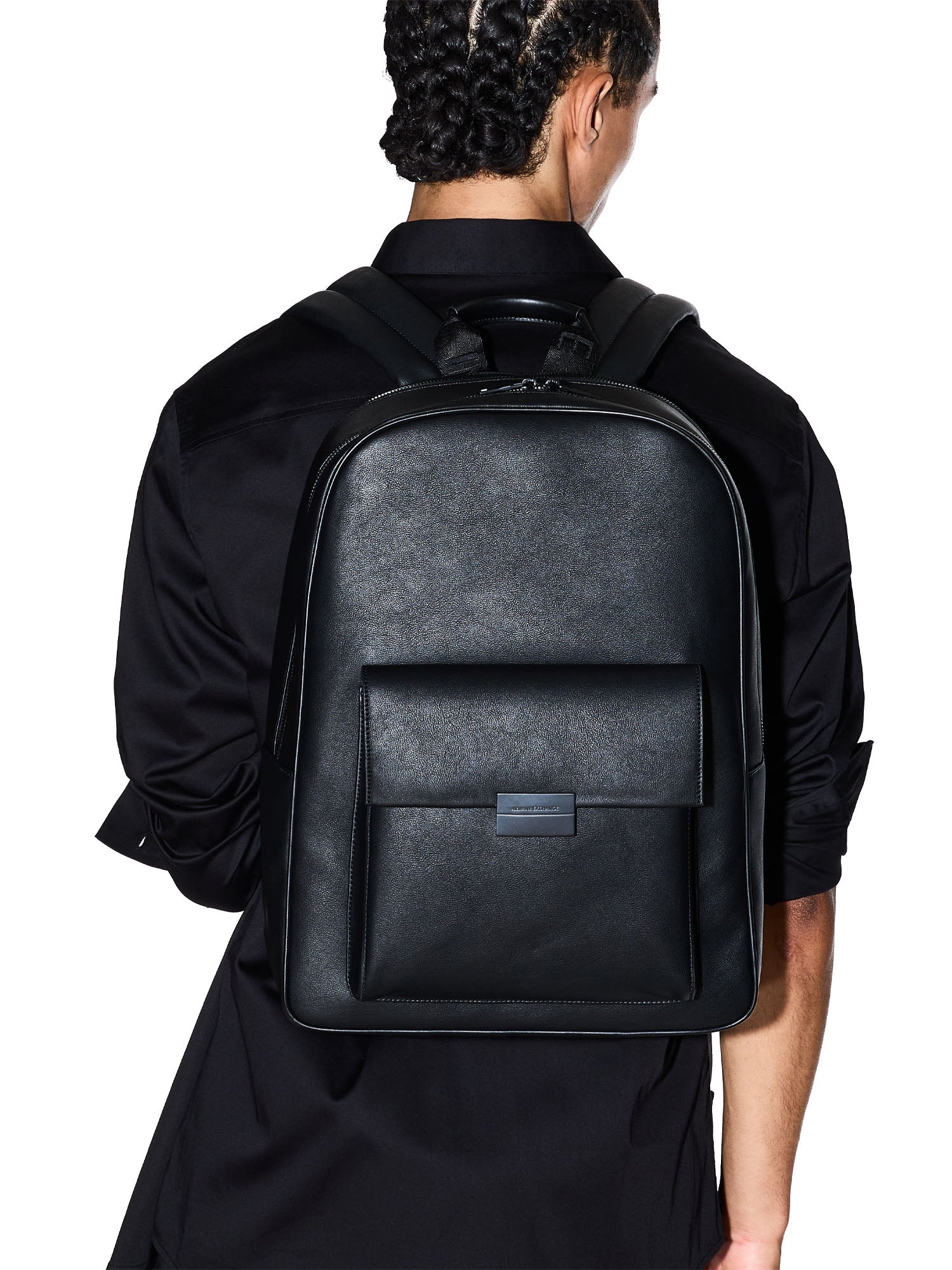 Armani Exchange Zaino In Ecopelle Nero