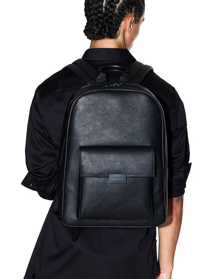 Armani Exchange Zaino In Ecopelle Nero