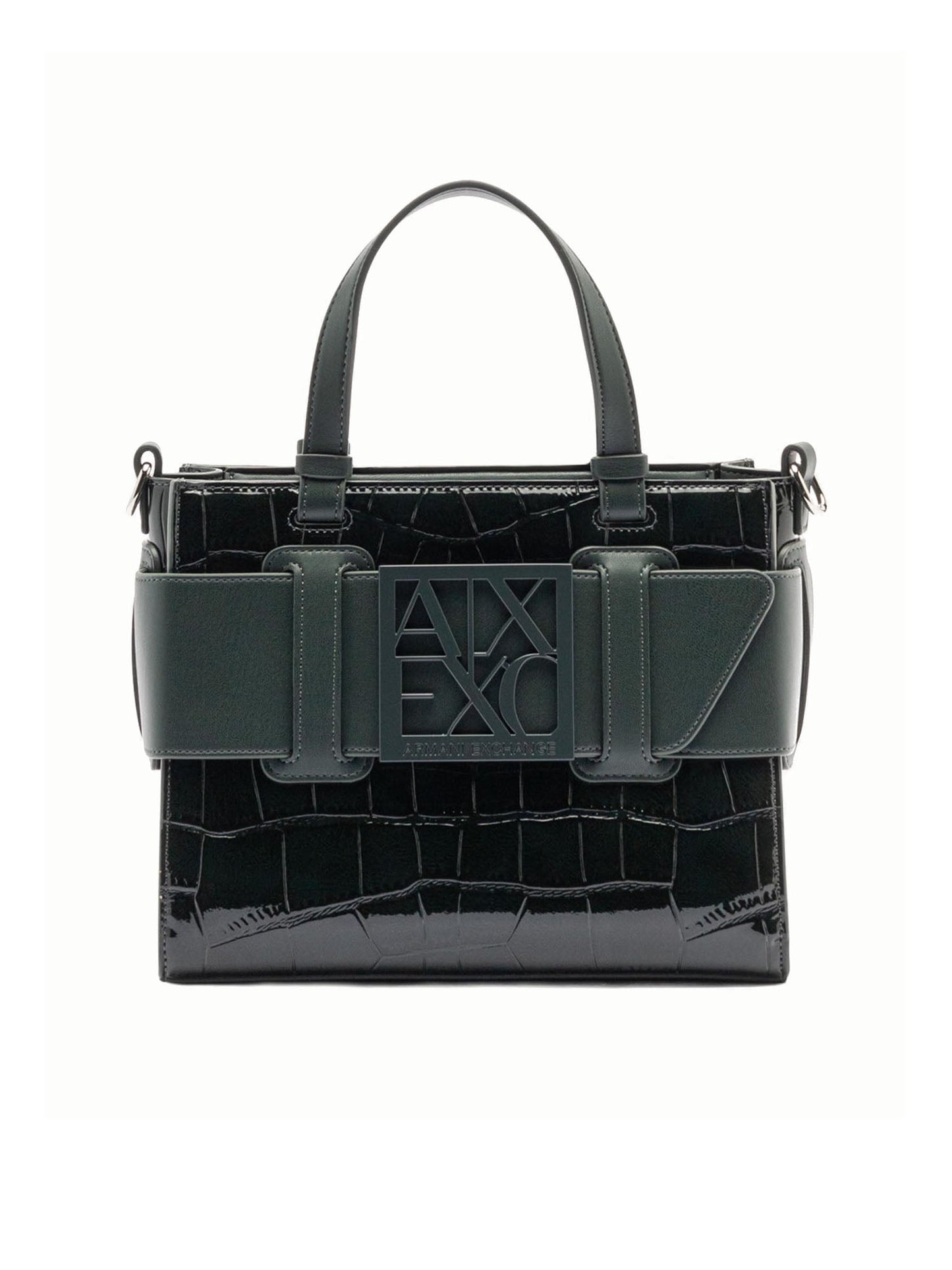 Armani Exchange Coconut Tote Bag Logo Verde