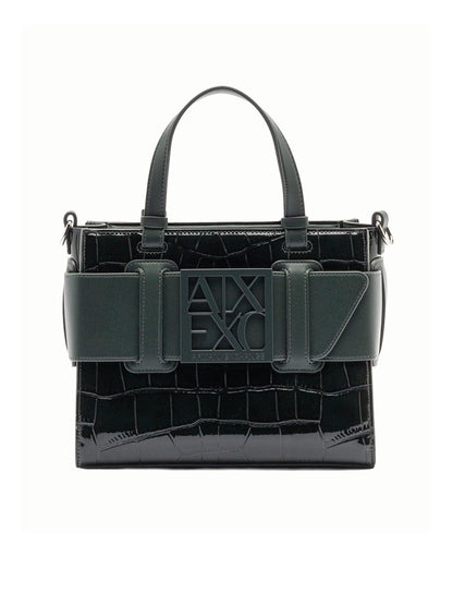 Armani Exchange Coconut Tote Bag Logo Verde