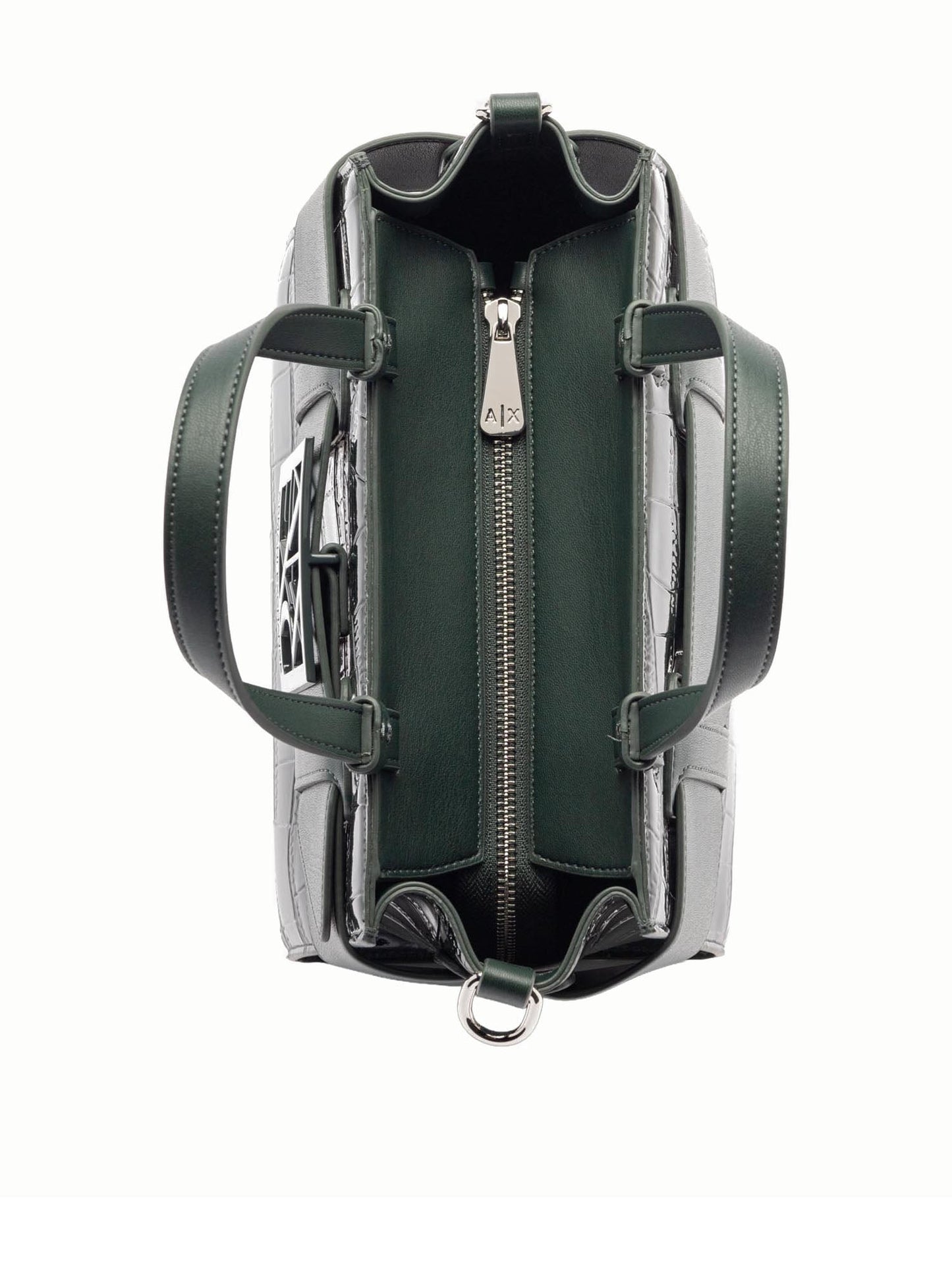 Armani Exchange Coconut Tote Bag Logo Verde