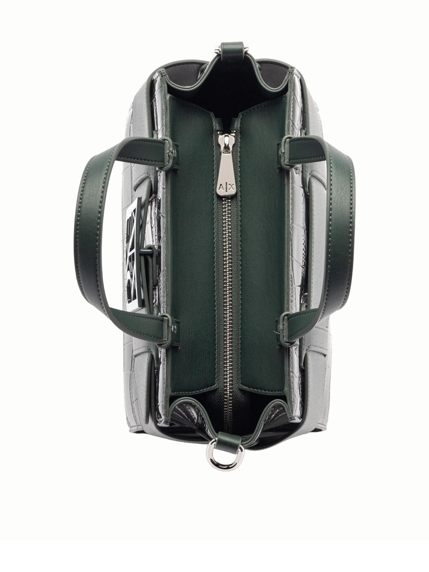 Armani Exchange Coconut Tote Bag Logo Verde