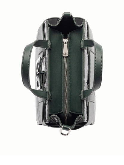 Armani Exchange Coconut Tote Bag Logo Verde