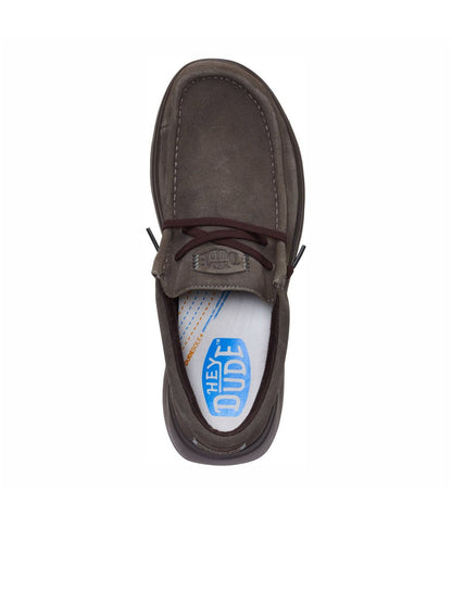 Hey Dude Wally Comf Suede Major Marrone