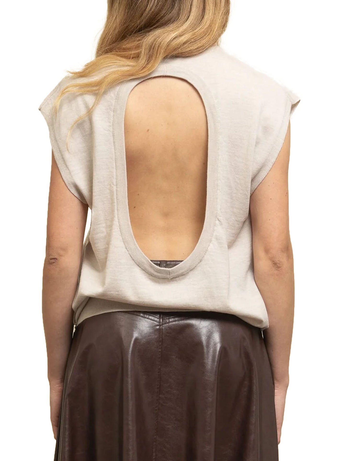 Department Five Gabuti Gilet Merinos Extrafine Beige