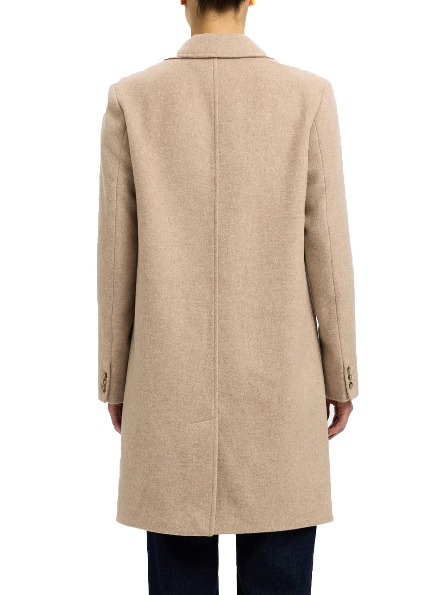 Selected Slfsasja Wool Blend Coat Beige