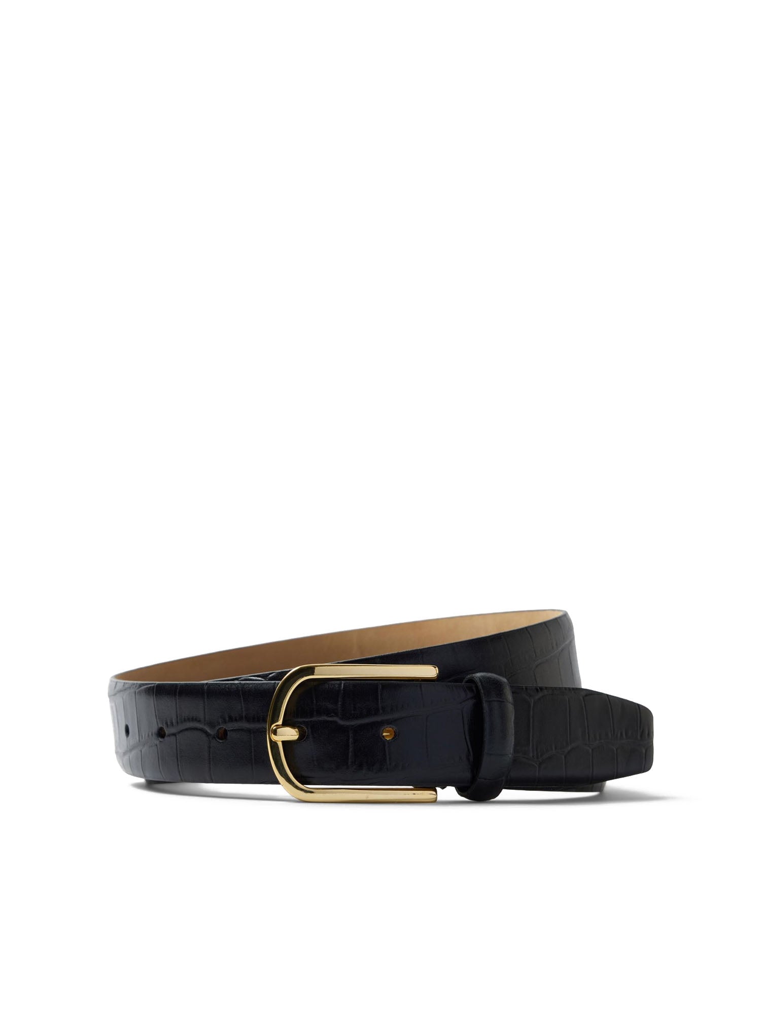 Selected Slfiona Leather Belt Nero