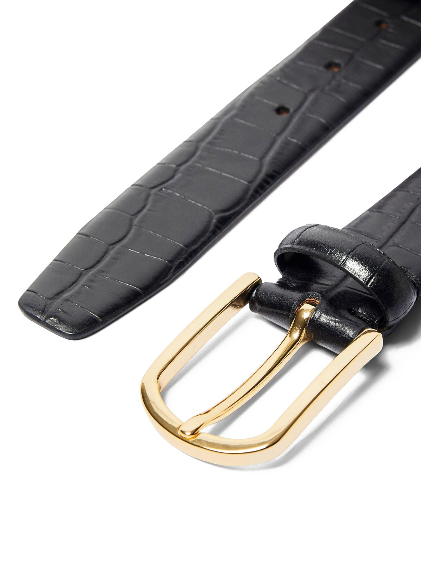 Selected Slfiona Leather Belt Nero