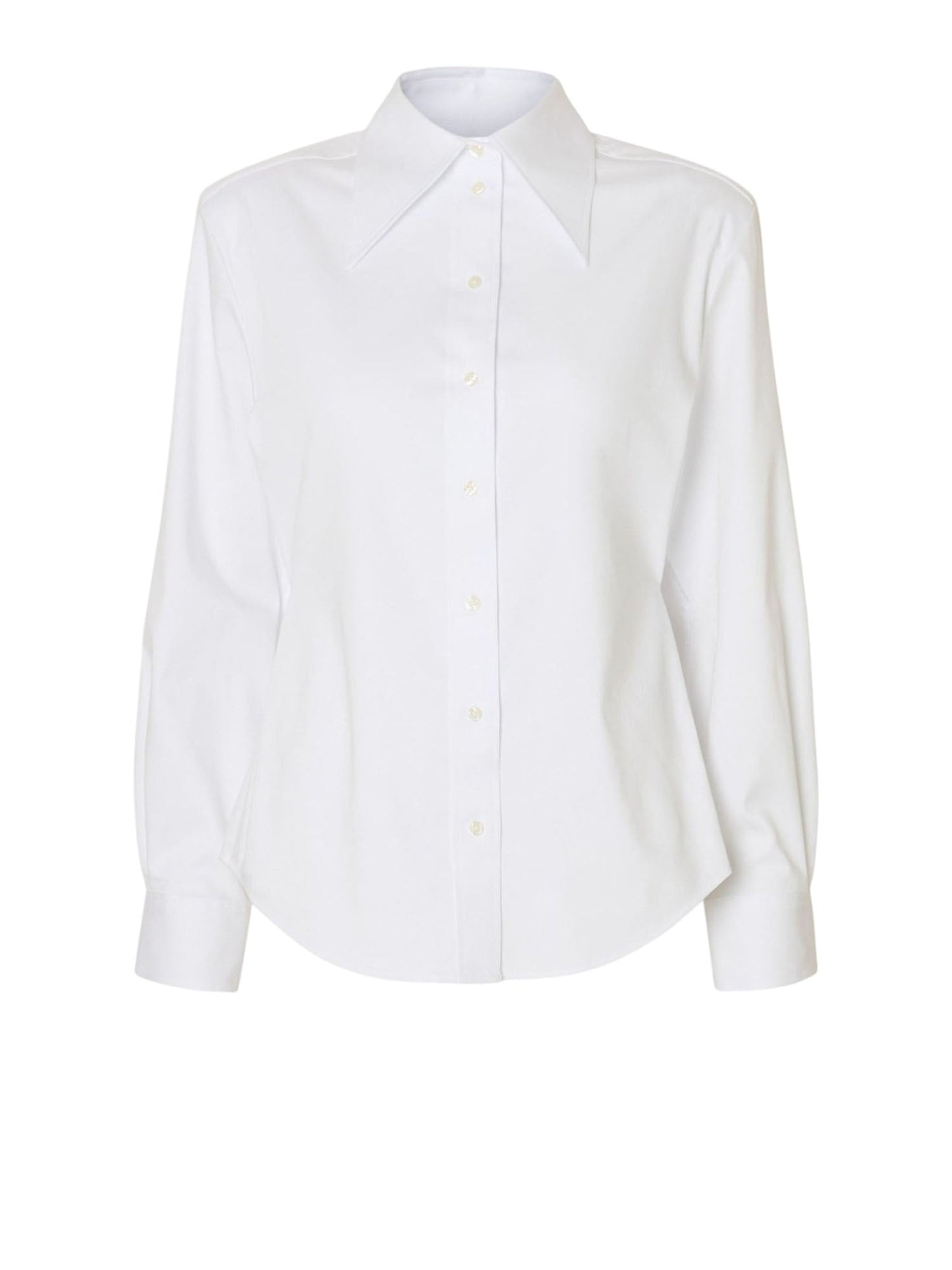 Selected Slfnicolina Slim Ls Shirt Bianco