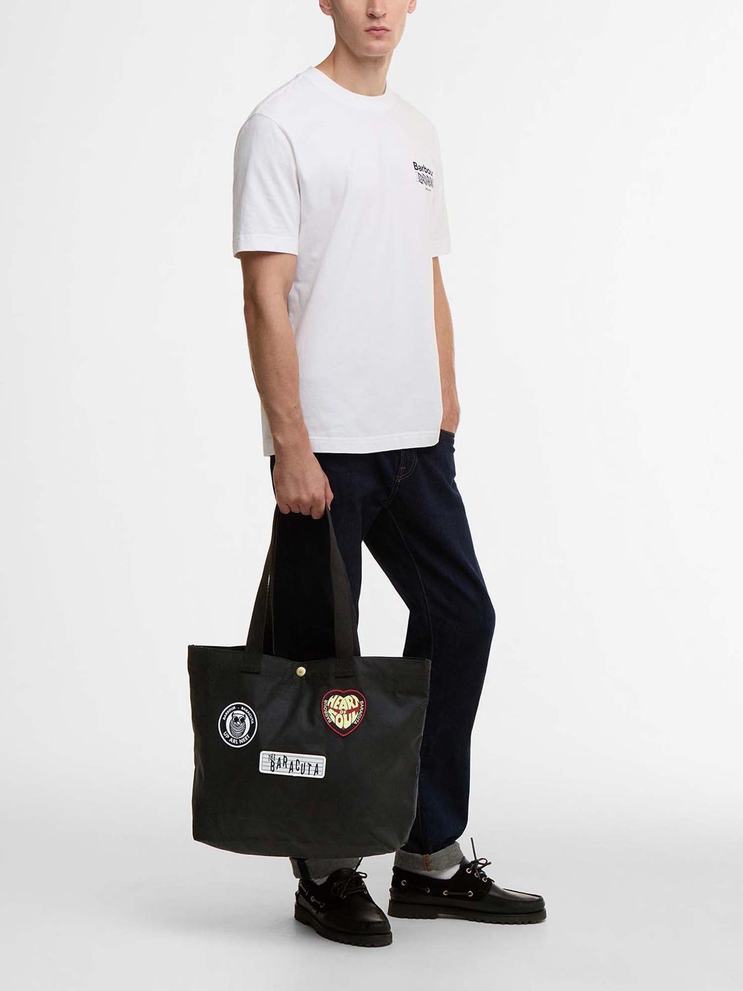 Baracuta Borsa tote Barbour x Baracuta Nero