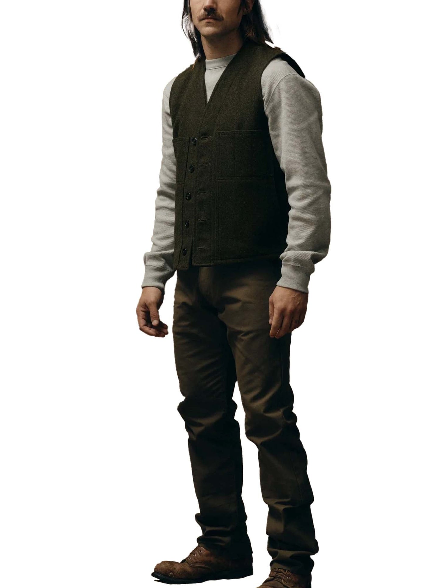 Filson Mackinaw Wool Vest Verde