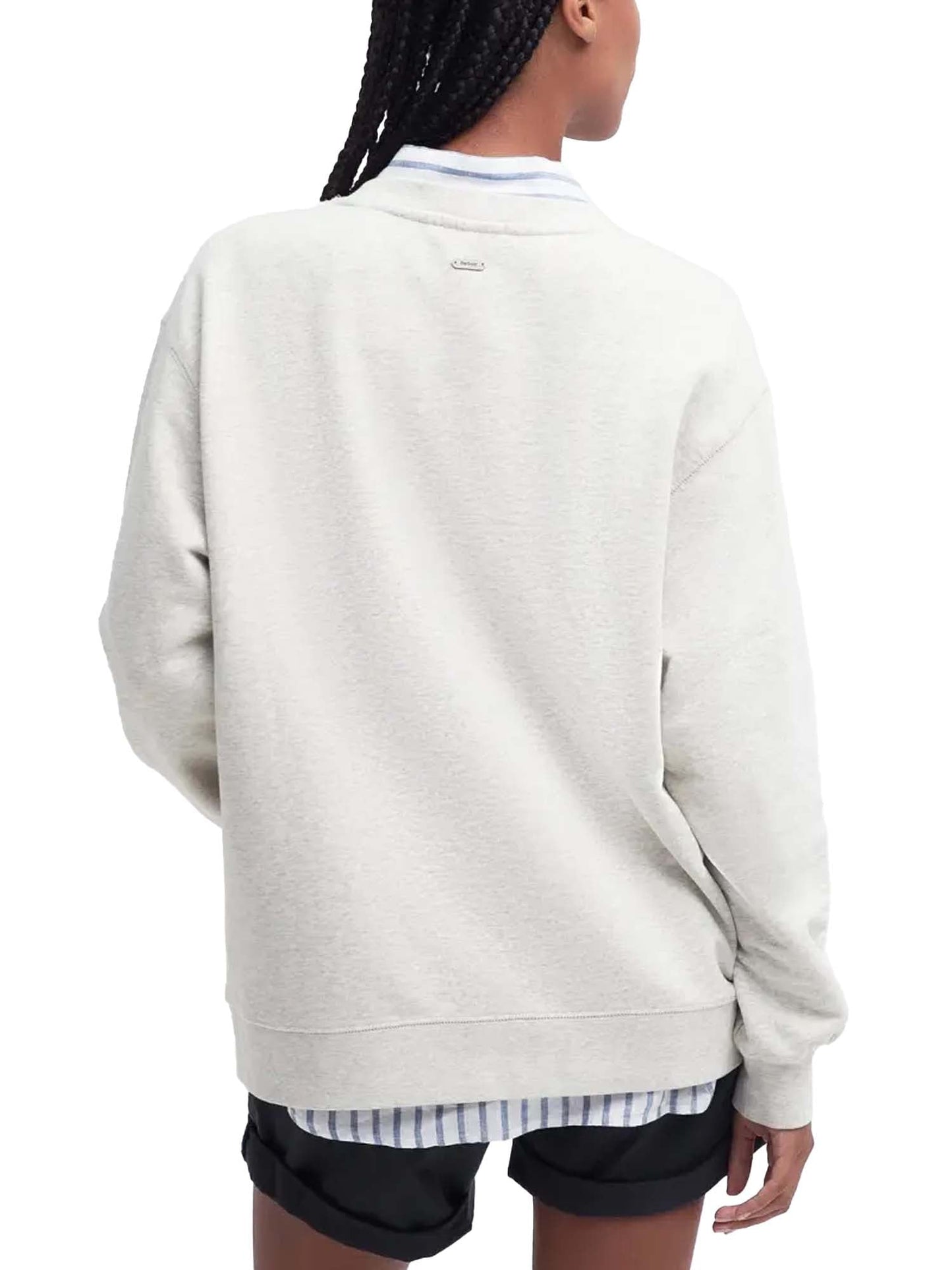 Barbour Felpa Northumberland Bianco