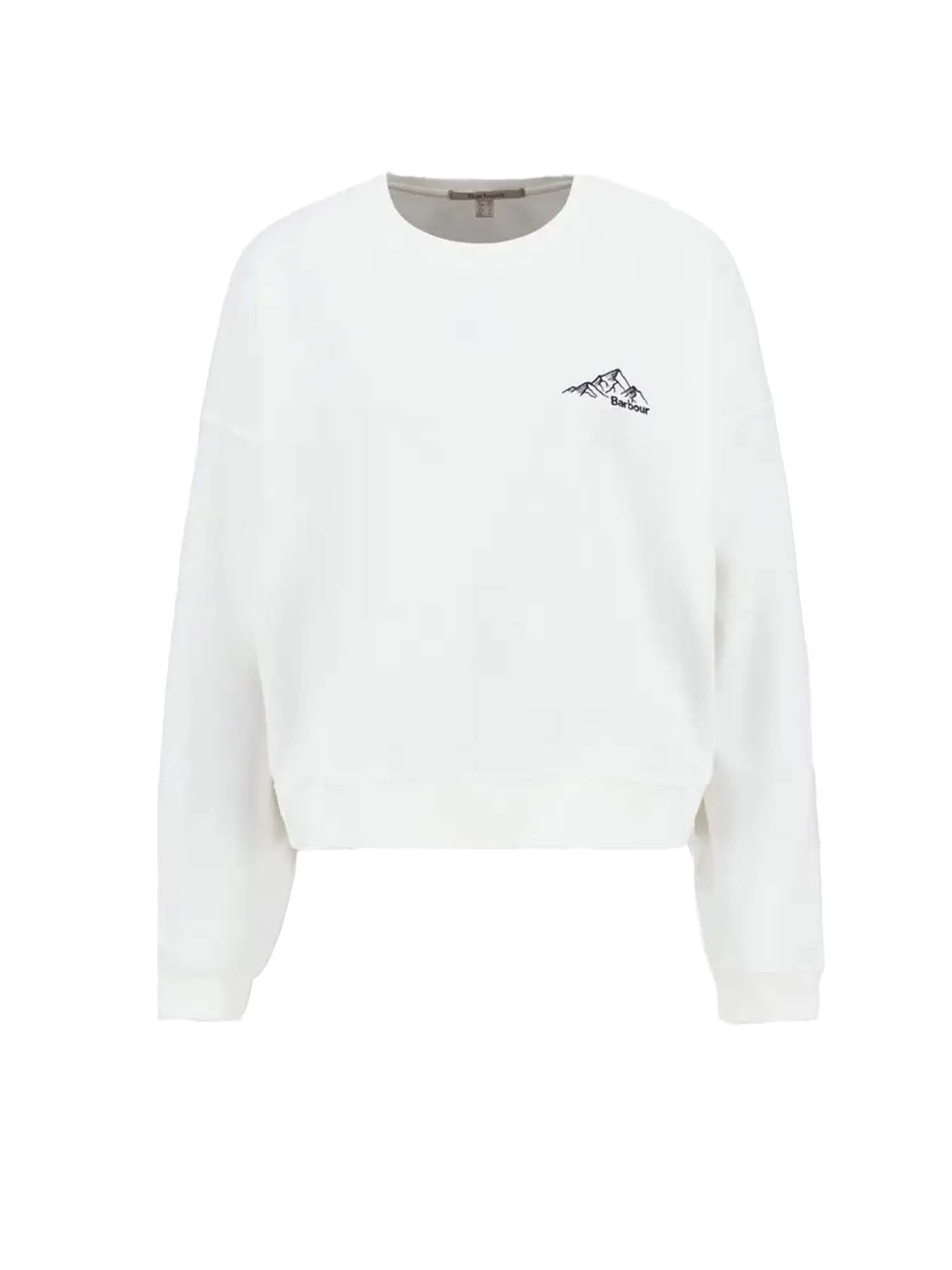 Barbour Felpa Harper Bianco