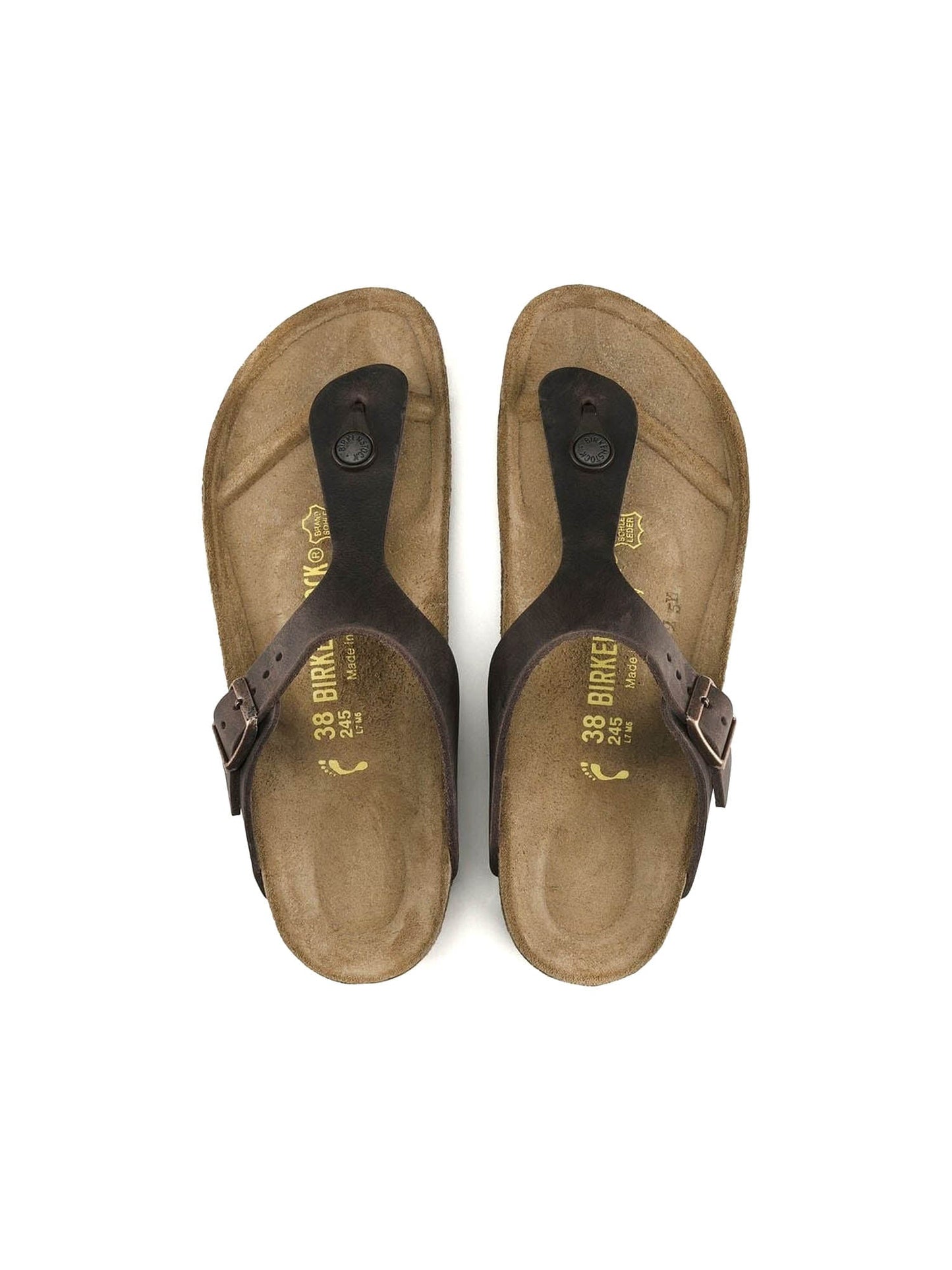 Birkenstock Gizeh (Pelle oliata) Marrone