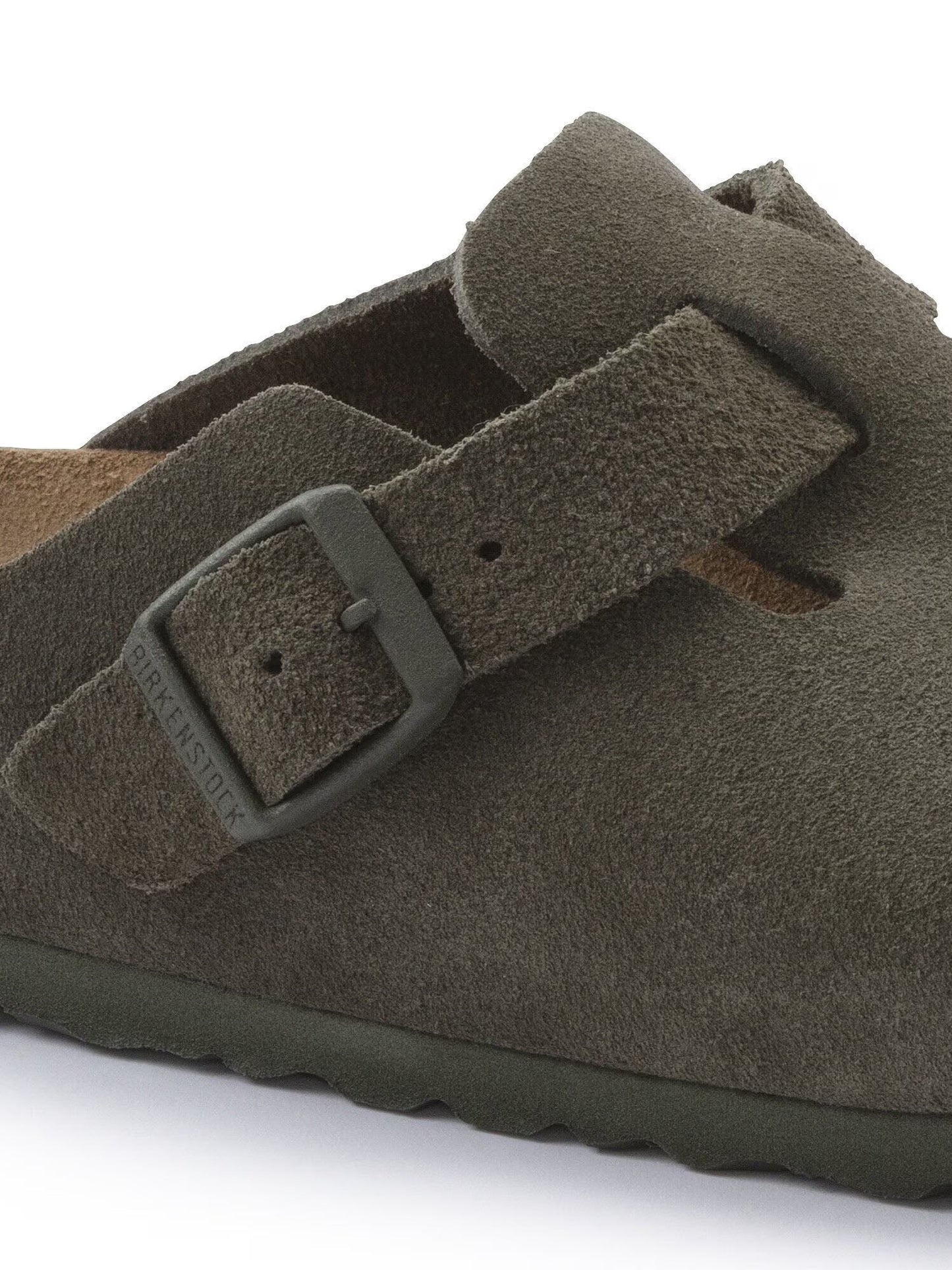 Birkenstock Boston (Pelle scamosciata) Verde