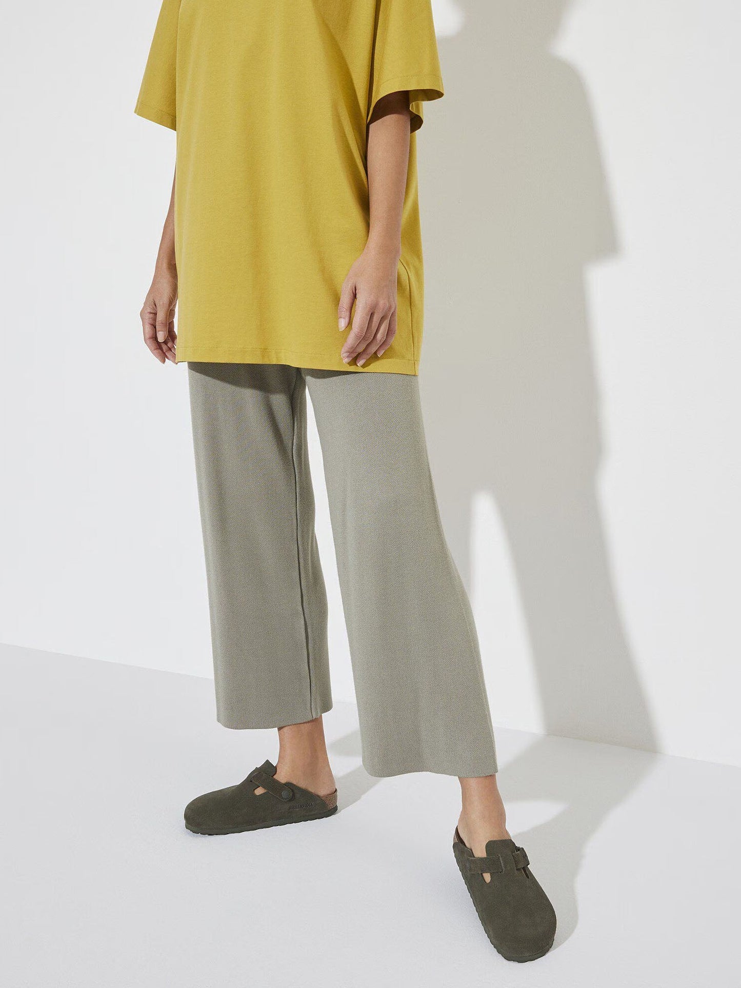 Birkenstock Boston (Pelle scamosciata) Verde