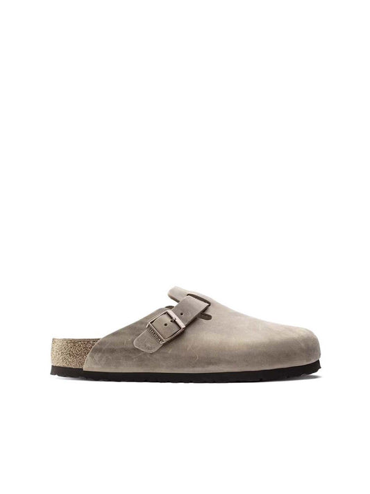 Birkenstock Boston plantare morbido (Pelle Oliata) Marrone
