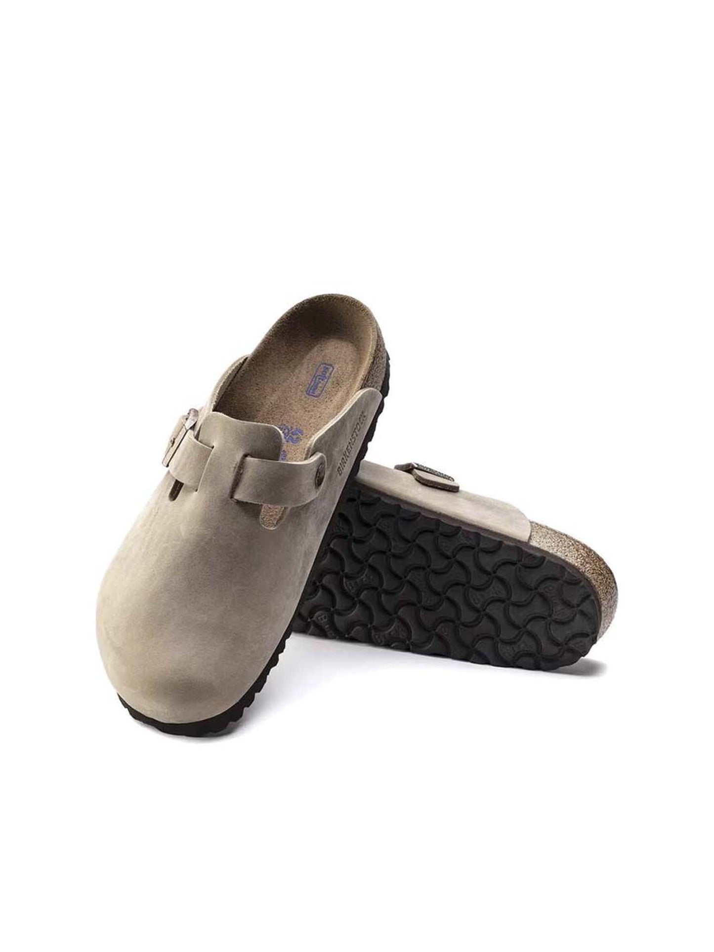 Birkenstock Boston plantare morbido (Pelle Oliata) Marrone