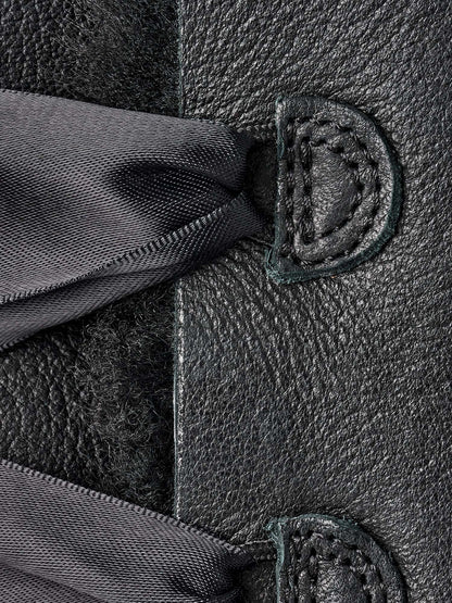 Ugg Stivali Classic Bailey Tie Leather Donna Nero