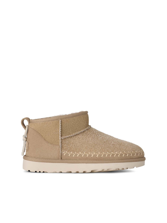 Ugg Stivali Classic Ultra Mini Biarritz da Donna Beige