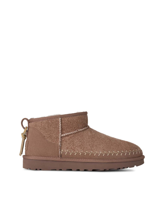 Ugg Stivali Classic Ultra Mini Biarritz da Donna Marrone