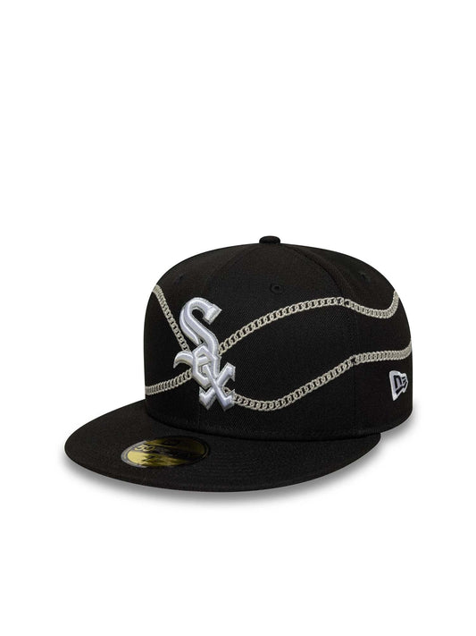 New Era Cappellino 59FIFTY Fitted Chicago White Sox MLB Chain Wrap Nero
