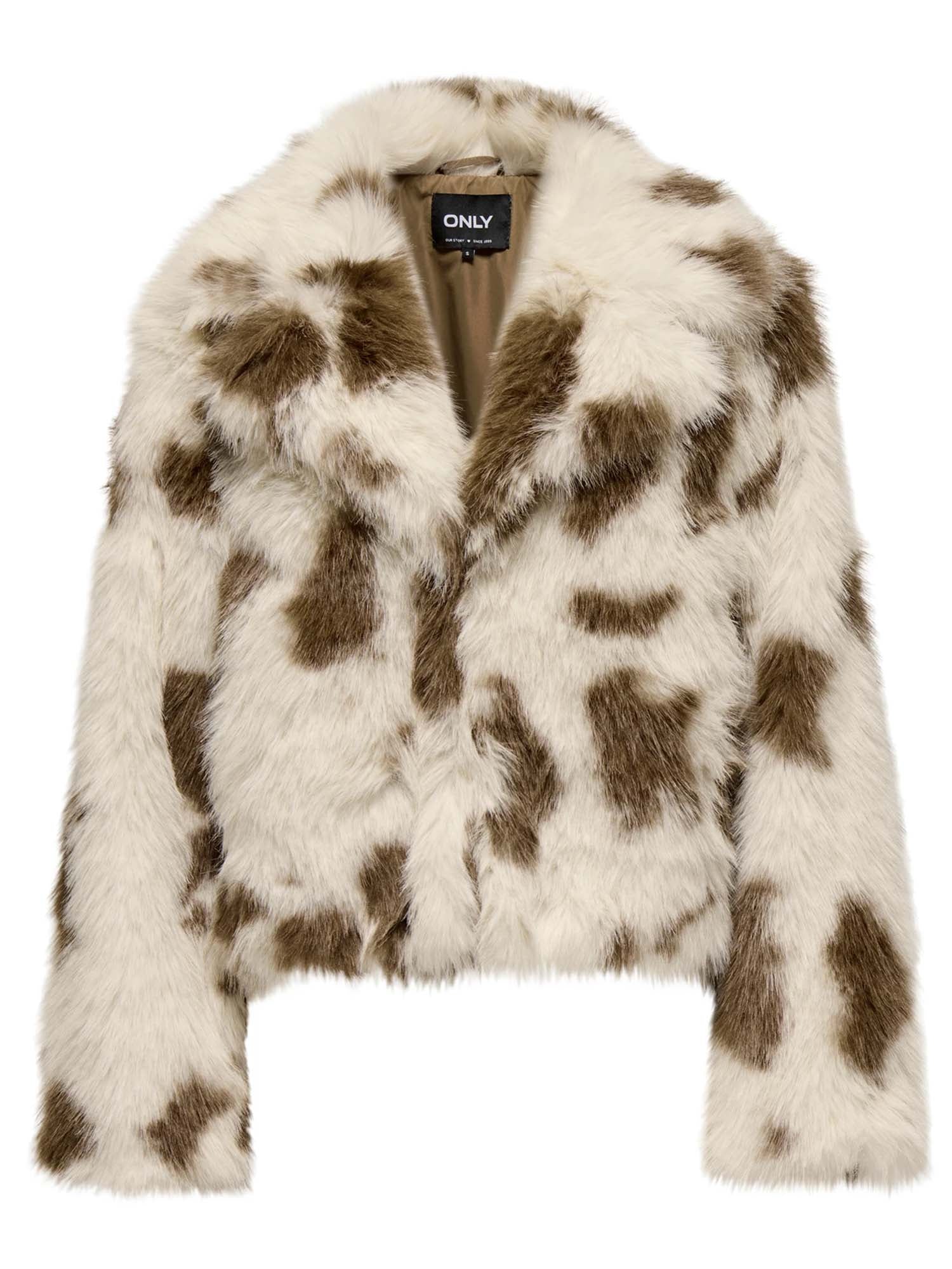 Only Jamie Giacca in finta pelliccia Beige