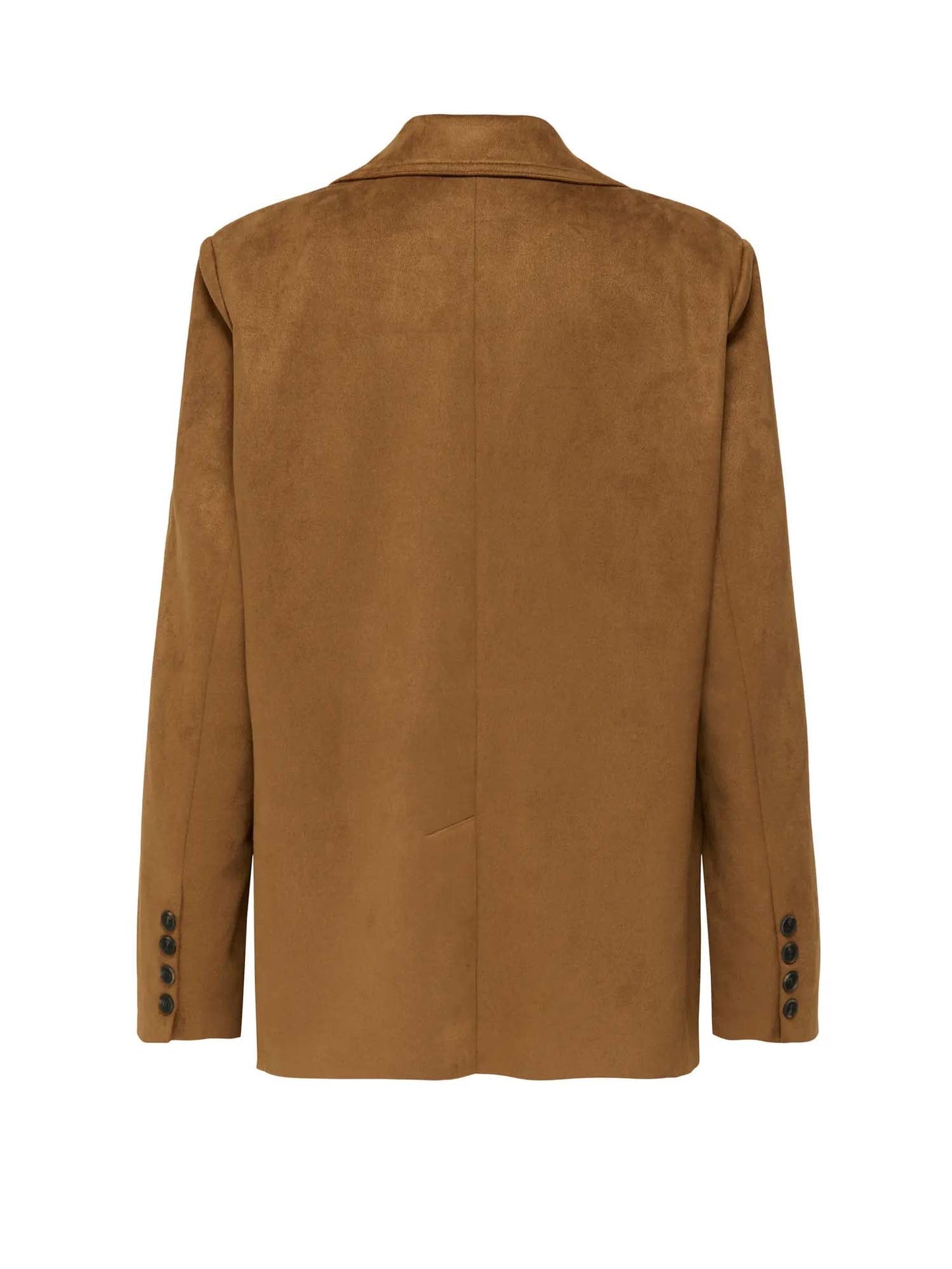 Only Lina Life L/S Faux Suede Blazer Marrone