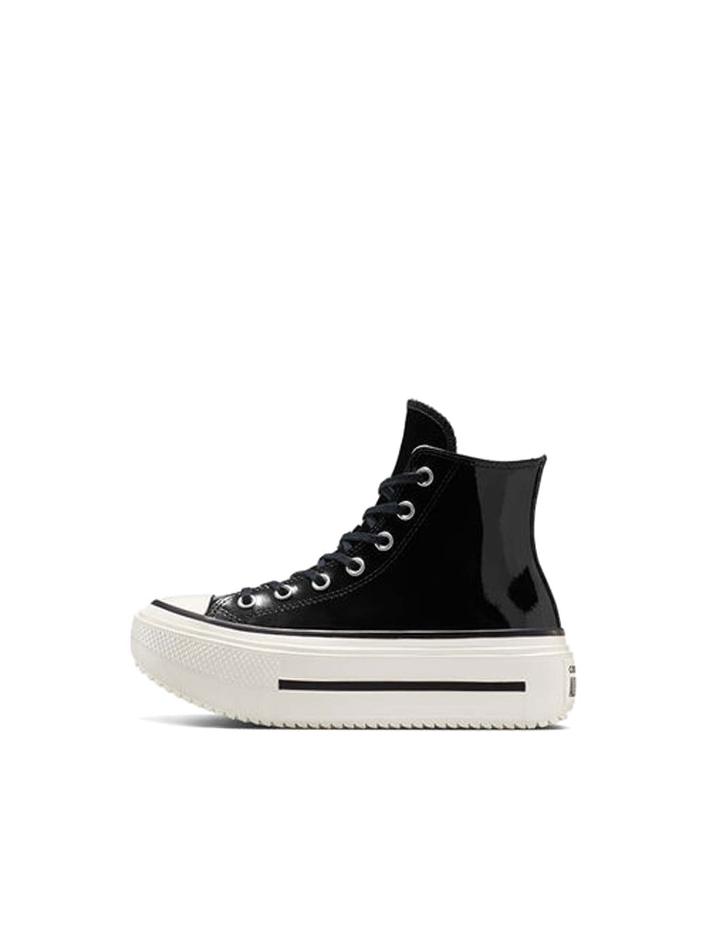 Converse Chuck Taylor All Star Lift Double Stack Platform Patent Leather Nero