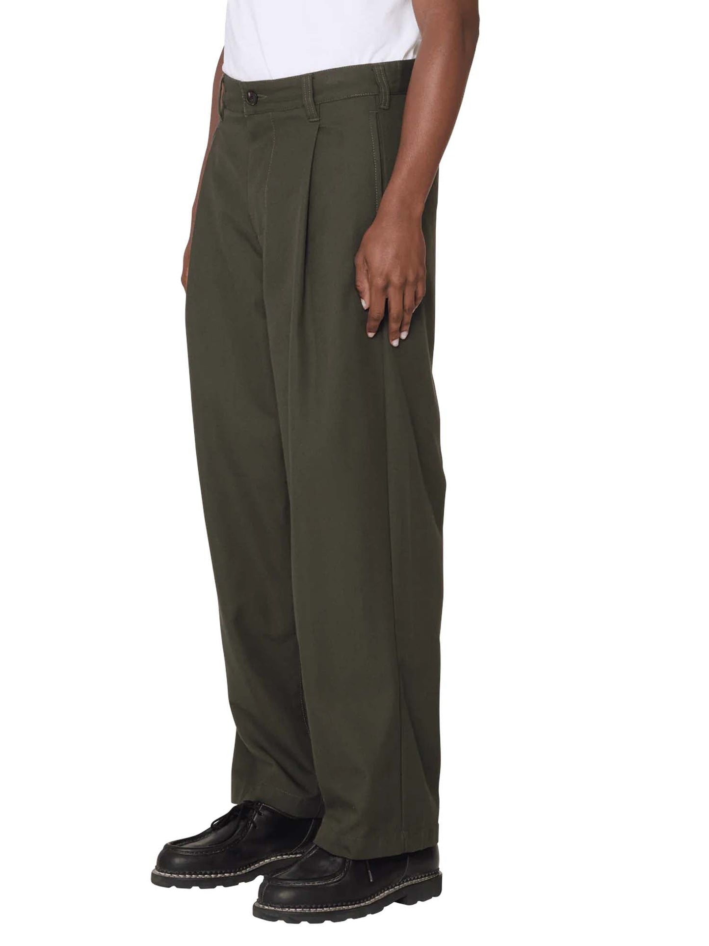 Obey Armel Pleated Pant Verde