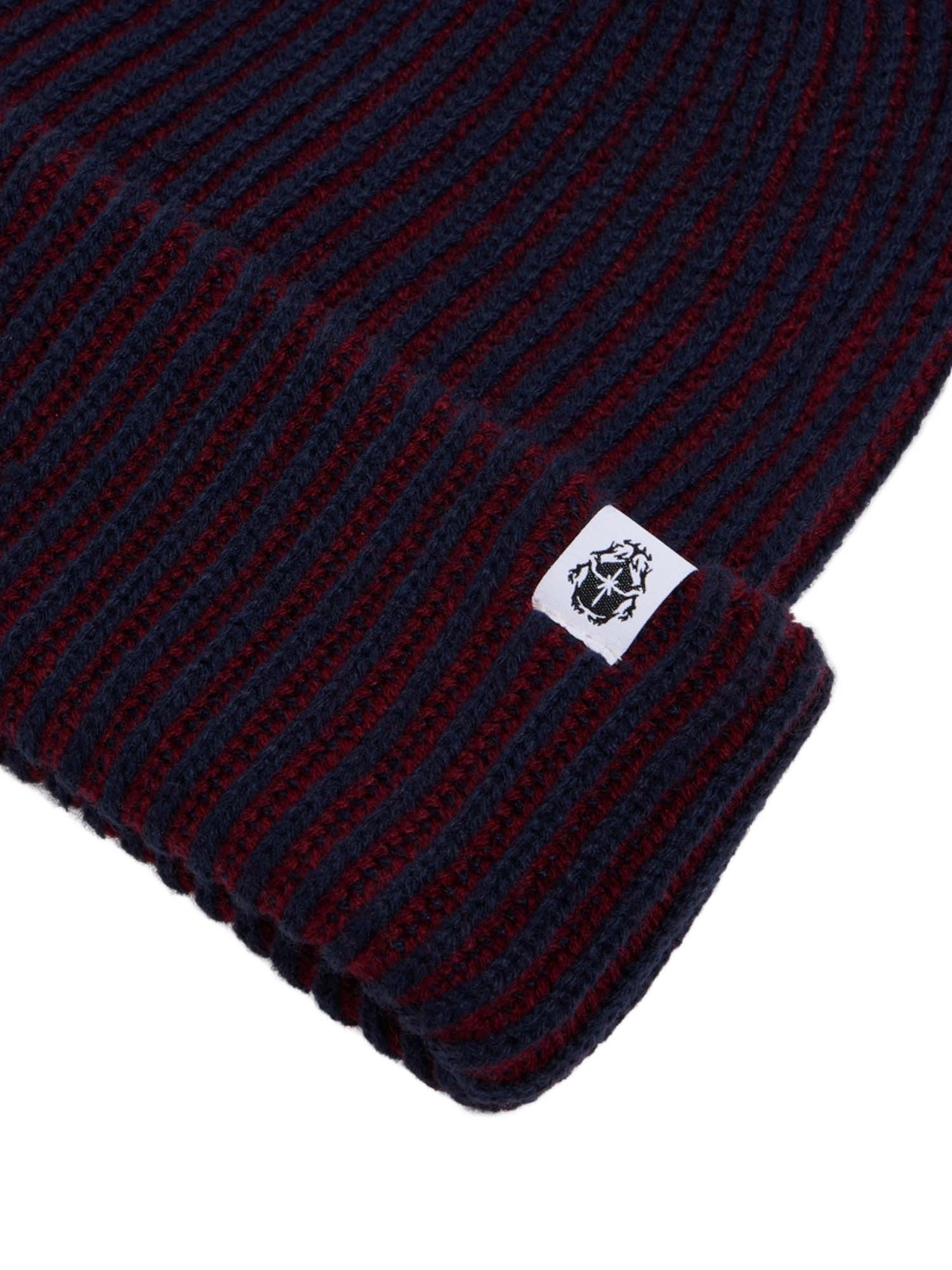 Edwin Contrast Beanie Rosso