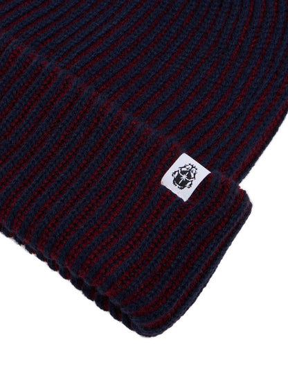 Edwin Contrast Beanie Rosso