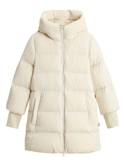 Woolrich Piumino Cloud Madison Coat Bianco